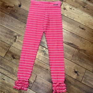 Matilda Jane Pink & White Striped Leggings
